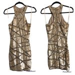 Parker  gold sequin mini dress XS Nwt #cocktail #formal #club #luxury #glam #sexy Photo 1