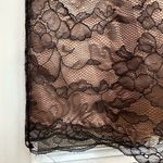 BCBGMAXAZRIA Vintage  Collection Y2K  Black Nude Floral Lace Pencil Skirt Size 4 Photo 5