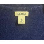 L.L.Bean Classic 100% Cashmere Open Front Cardigan w/Pockets Blue Women's M Photo 2