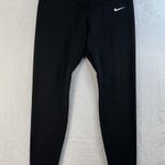 Nike XL Team One Compression Dri-Fit Women's Black Tights Full Length CU9486-010 Photo 2