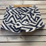 No Boundaries Vintage  Aztec Geometric Cutoff Shorts Blue White Lace Trim Sz 13 Photo 6