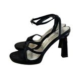 Bebe 90'S VINTAGE BLACK STRAPPY HEELS SANDALS SZ. 7.5-8 MADE IN SPAIN. Photo 0