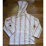Roxy Women Sz S Waves & Rays Terry Striped Poncho Baja Hoodie Hippie Beach Boho Photo 2