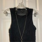 AB Studio  Black Semi-Sheer Knit Sleeveless Tank size Medium Photo 3