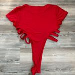Avidlove  NWT XXL Red Bodysuit with side slits with snap closure  Photo 1
