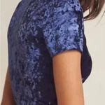 Free People Intimately Navy Blue Velvet Babydoll Tee Small Photo 1