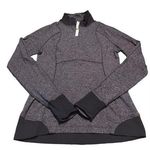 Lululemon  Runderful 1/2 Zip Mini Check Pique Pullover Top Running Jacket size 10 Photo 0