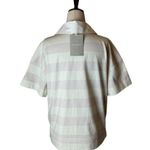 Everlane  Purple And White Striped Short Sleeve The Retro Jersey Polo Shirt S NWT Photo 3