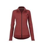 CAbi  Med Full Zip Cotton Slub Knit Training Jacket Burgundy 4122 Pockets‎ Zip Photo 6