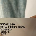 Banana Republic Filpucci Wool Cashmere Bow Cuff Crewneck Sweater Blue Size Small Photo 6