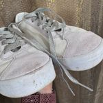 Vans  Womens Used Sport Low Suede High Shine Gray Silver Sneaker Shoes Size 10 Photo 3