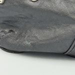 Black Leather Wristlet Clutch Skulls Zipper Moto Biker Studded Goth Edgy Photo 4