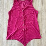 Amazon Womens Maroon Tie Front Tank Top - 2XL Photo 0
