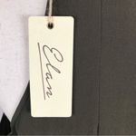 Elan  olive green cold shoulder high low long sleeve blouse M Photo 4