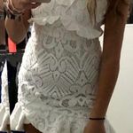 Angel Biba white lace dress. Size large Photo 3