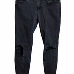 Vans Faded Black Blownout Knees Skinny Jeans Photo 0