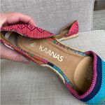 Anthropologie Blue and Pink Espadrille Shoes with Vibrant Style Photo 5