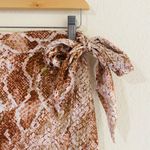 House of Harlow 1960 // Avani Snakeskin Skirt in Cinnamon Brown Photo 4