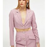 NWT Nana Jacqueline Stella Cropped Blazer Diamond Crystal Single Button Purple Size M Photo 11