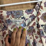 The Pioneer Woman Floral Blouse in blue‎ and Cream size M Gray Size M Photo 2