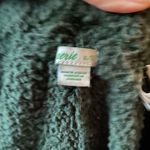 Aerie  Fleece Plush Wide Leg Green Pants Medium Lounge Sleepwear Cozy Winter Warm Photo 5
