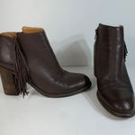 See By Chloe Brown Leather Fringe Ankle Boots Sz 39 (8 US) Photo 0