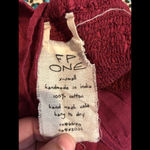 Free People  Burgundy Crochet Bradley Crop Top Photo 5