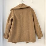 French Connection  Teddy Sherpa Peacoat Oversized Jacket in Light Brown Size XS Photo 7