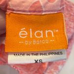 Elan  Scrub Medical Nurse Vet Top Pink Floral Smocked Women’s Size XS Cotton Photo 5