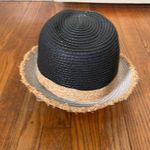 Magid hat fedora 100% paper natural black‎ fringe edge Tan Photo 1