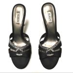 Alfani rhinestone twist slip on heels 8M Black Size 8 Photo 3
