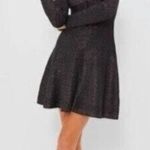 TUCKERNUCK Hyacinth House Black Metallic Selena Knit Mini Dress NWT Size XS Photo 1