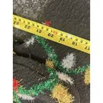 Women’s Size Small Christmas Lights Black Sweater Holiday Whimsy Party Festive Photo 5