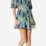 Milly Elle Pleated Floral Mini Dress Size 6 Photo 7