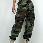 Y2K Women’s Cargo Hot Weather Combat Trousers in Woodland Camo Medium Regular Photo 0
