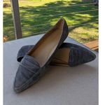 Talbots Women's Gray Suede Pointed Toe Loafers Size 9M Photo 2