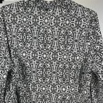 cj banks  plus size 1X floral neutral button up top cotton professional casual Photo 2