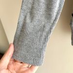 Miami Black Striped Crewneck Grey Pullover Sweater, Tulip Front, Size Medium Photo 7