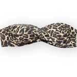 Bar III Cheetah-Print Convertible Bandeau Bikini Top Black Brown Size XL NWT Photo 4