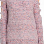 Ban Jara Women’s Lipstick Pink Cold Shoulder Sweater Pullover Small New with Tags Photo 0