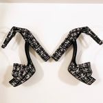 Chinese Laundry | Black Tweed Plaid Platform Block Heel size 8.5M Photo 3