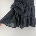 Wilfred Black Embroidered Tiered Midi Dress (M) Photo 2