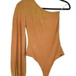 n:philanthropy NWT Revolve x Dottie One Shoulder Bodysuit in Iced Coffee Photo 1