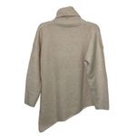 BTFBM Cream Turtleneck Knit Sweater Womens Size Medium Asymmetrical White Photo 5