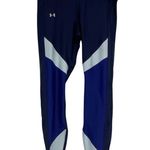 Under Armour Blue Black High Rise Leggings Yoga Pants Womens S Retro Sport Photo 0