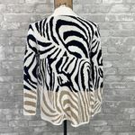 Foxcroft   Animal Print Open Front Cotton Cardigan Photo 3