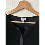 Armani Collezioni  Black Plisse Longline Button Front Cardigan 10 Photo 1