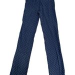 Betabrand  dressy yoga pants navy geometric print Medium Long Photo 1