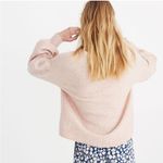 Madewell Gladwell Balloon-Sleeve Wool Alpaca Pullover Sweater Heather Rose Photo 2