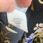 New Banana Republic Black Floral Satin Blouse Top Size S Photo 6